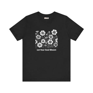 Soft Cotton T-shirt - Soul Bloom Tapered Shoulders - Dipaliz - T-shirts