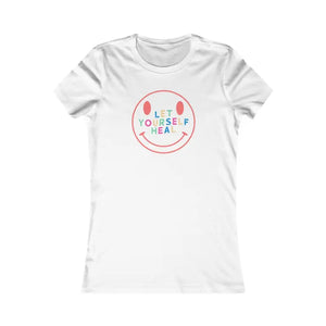 Women’s Favorite Tee - Let Yourself Heal Smiley Shirt - Dipaliz - s / White - T-shirts