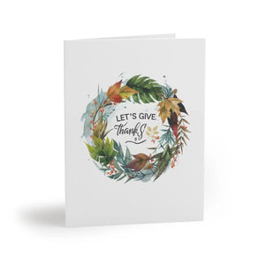 Vibrant Thanksgiving Greeting Cards - Matte Cardstock - Dipaliz - & Note