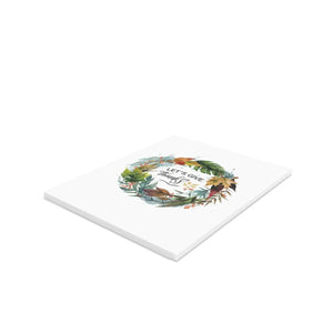 Vibrant Thanksgiving Greeting Cards - Matte Cardstock - Dipaliz - & Note