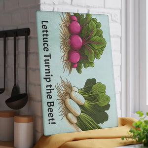 Glass Cutting Board - Vibrant Beet Design Textured Surface - Dipaliz - Boards