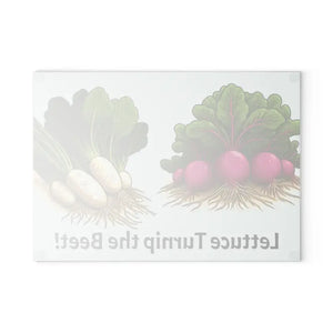 Glass Cutting Board - Vibrant Beet Design Textured Surface - Dipaliz - Boards