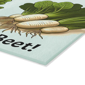 Glass Cutting Board - Vibrant Beet Design Textured Surface - Dipaliz - Boards