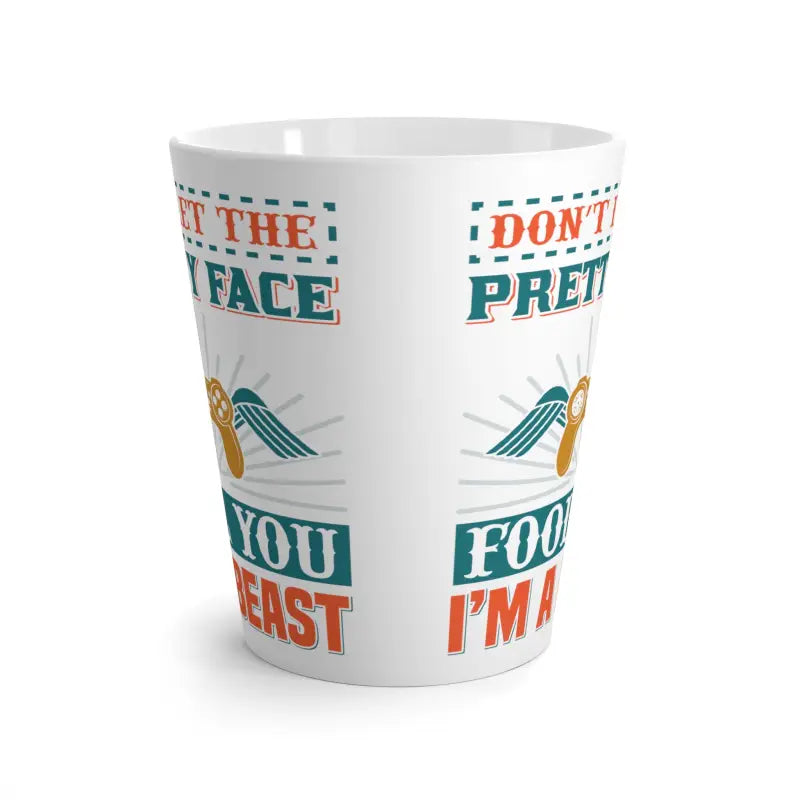 Level Up with the Face Gamer Latte Mug - Perfect for Players - 12oz