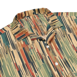 Stripes Unisex Button Shirt - Multicolored Eco Cool - Dipaliz - Shirts