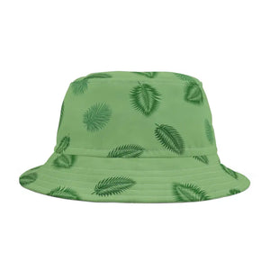 Polyester Bucket Hat - Palm Leaves Print Tropical Style - Dipaliz - Hats