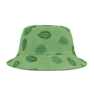 Polyester Bucket Hat - Palm Leaves Print Tropical Style - Dipaliz - Hats