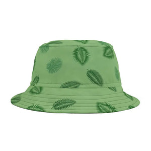 Polyester Bucket Hat - Palm Leaves Print Tropical Style - Dipaliz - Hats