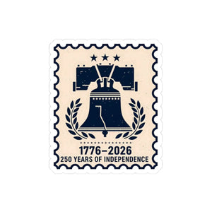 Liberty Bell 1776–2026 Commemorative Sticker 250 Years of Independence Kiss-cut - Decorative Stickers