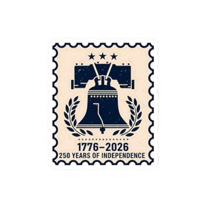 Liberty Bell 1776–2026 Commemorative Sticker 250 Years of Independence Kiss-cut - Decorative Stickers