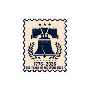 Liberty Bell 1776–2026 Commemorative Sticker 250 Years of Independence Kiss-cut - Decorative Stickers