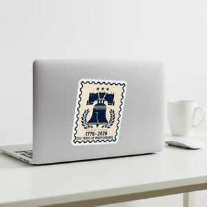 Liberty Bell 1776–2026 Commemorative Sticker 250 Years of Independence Kiss-cut - Decorative Stickers