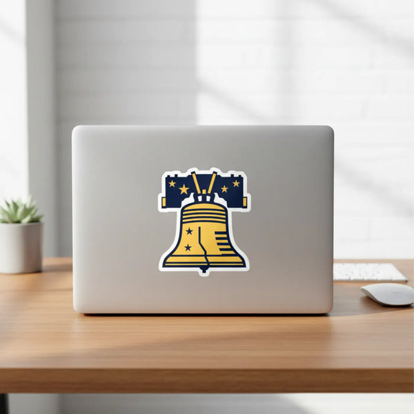 Liberty Bell Kiss-cut Sticker Historic Philadelphia Patriotic Decal - Decorative Stickers