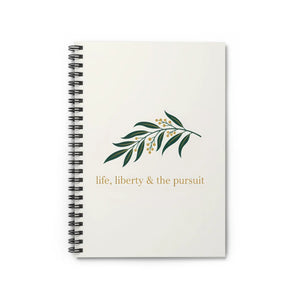 Liberty & the Pursuit Spiral Notebook - Botanical Journal Ruled Lined - Journals