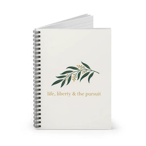 Liberty & the Pursuit Spiral Notebook - Botanical Journal Ruled Lined - Journals