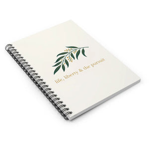 Liberty & the Pursuit Spiral Notebook - Botanical Journal Ruled Lined - Journals