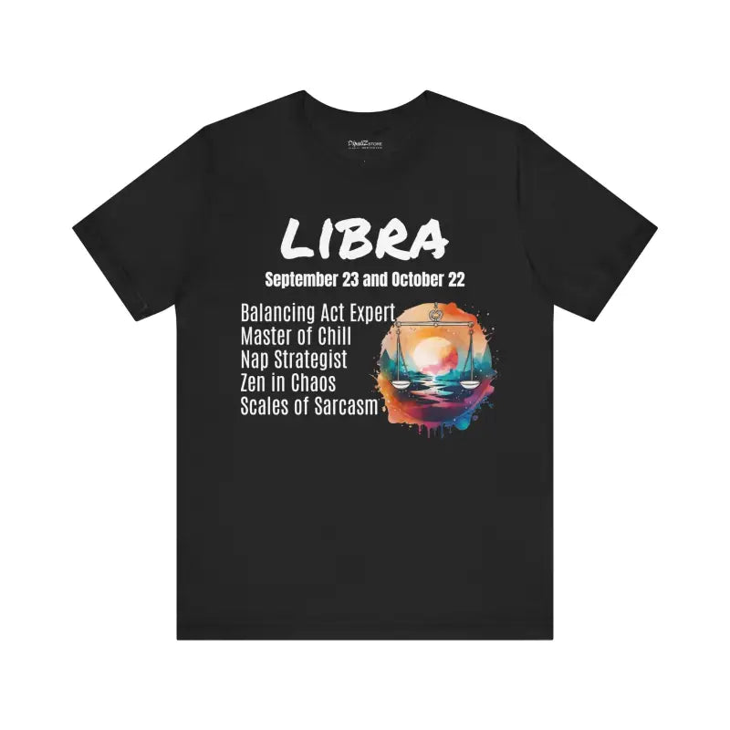 Libra Zodiac Jersey Short Sleeve Tee: your Cosmic Favorite - T-shirt