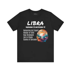 Libra Jersey Short Sleeve Tee - Zodiac Style - Dipaliz - T-shirts