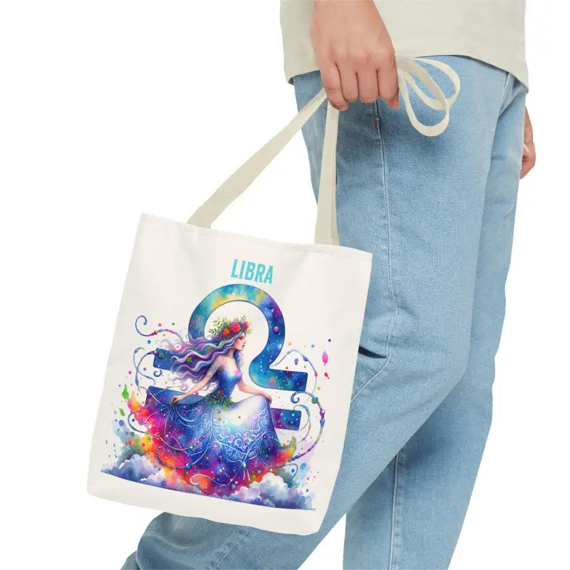 Stylish Libra Zodiac Aop Tote Bag in Three Versatile Sizes - Bags