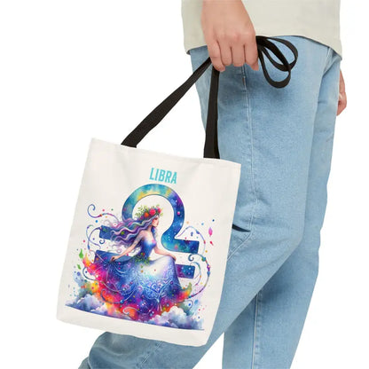 Stylish Libra Zodiac Aop Tote Bag in Three Versatile Sizes - Bags