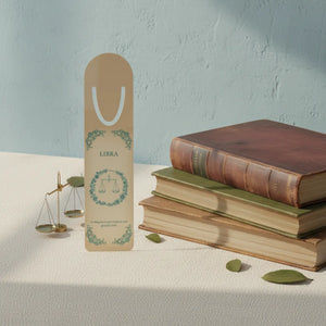 Libra Zodiac Bookmark – Elegant Astrological Scales Design - Bookmarks