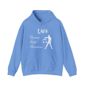 Libra Zodiac Hooded Sweatshirt - Plush Cosmic Comfort - Dipaliz - Hoodies