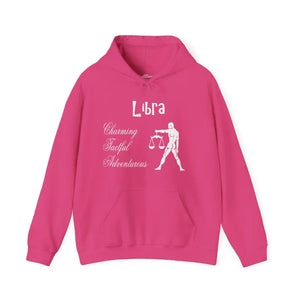 Libra Zodiac Hooded Sweatshirt - Plush Cosmic Comfort - Dipaliz - Hoodies