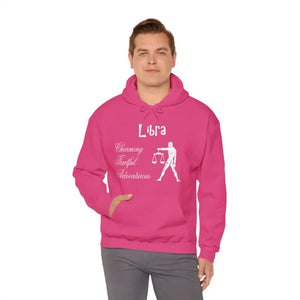 Libra Zodiac Hooded Sweatshirt - Plush Cosmic Comfort - Dipaliz - Hoodies