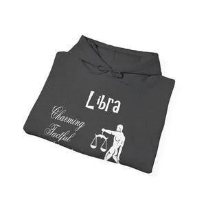 Libra Zodiac Hooded Sweatshirt - Plush Cosmic Comfort - Dipaliz - Hoodies