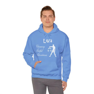 Libra Zodiac Hooded Sweatshirt - Plush Cosmic Comfort - Dipaliz - Hoodies
