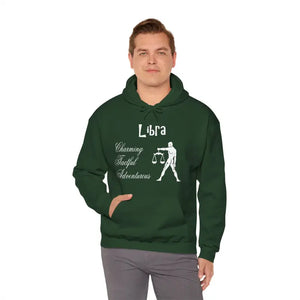 Libra Zodiac Hooded Sweatshirt - Plush Cosmic Comfort - Dipaliz - Hoodies