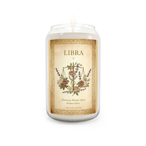 Libra Zodiac Scented Soy Candle – 13.75 Oz - Dipaliz - Candles