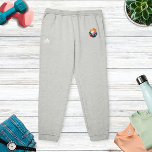 Libra Zodiac Sign Adidas Fleece Joggers - Ultimate Comfort - Dipaliz - Grey Heather / Xs