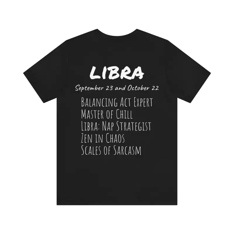 Unisex Libra Zodiac Jersey: Flaunt your Style in Starry Sleeves! - T-shirt