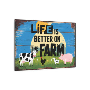Vintage Metal Art – Farmhouse Vibes Aluminum - Dipaliz - Novelty Signs