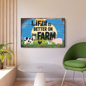 Vintage Metal Art – Farmhouse Vibes Aluminum - Dipaliz - Novelty Signs