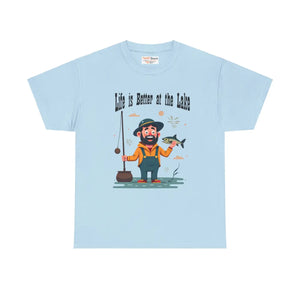 Lake Life Heavy Cotton Tee - Breezy Lakeside Vibes - Dipaliz - T-shirts