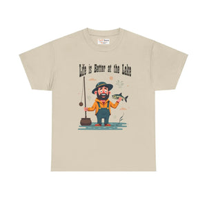 Lake Life Heavy Cotton Tee - Breezy Lakeside Vibes - Dipaliz - T-shirts
