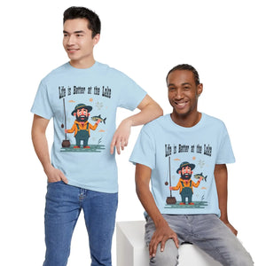 Lake Life Heavy Cotton Tee - Breezy Lakeside Vibes - Dipaliz - T-shirts