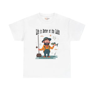 Lake Life Heavy Cotton Tee - Breezy Lakeside Vibes - Dipaliz - T-shirts