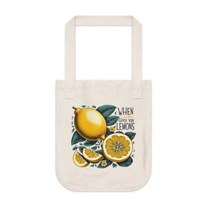 Organic Canvas Tote Bag - Lemons Sustainable Fashion - Dipaliz - Bags