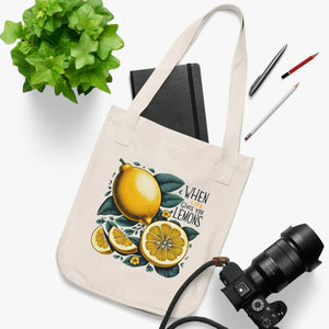 Organic Canvas Tote Bag - Lemons Sustainable Fashion - Dipaliz - Bags