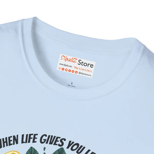 Zesty Unisex Softstyle T-shirt - Sliced Lemon Design - Dipaliz - T-shirts