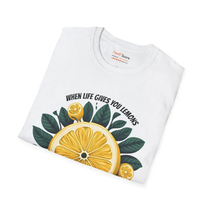 Zesty Unisex Softstyle T-shirt - Sliced Lemon Design - Dipaliz - T-shirts