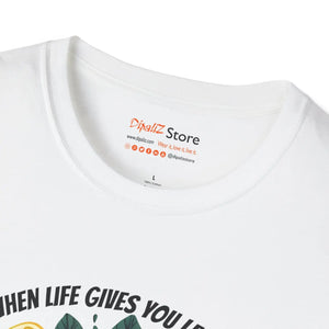 Zesty Unisex Softstyle T-shirt - Sliced Lemon Design - Dipaliz - T-shirts