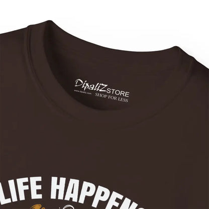 Life Happens Coffee Helps Ultra Cotton Tee for Lovers - T-shirt