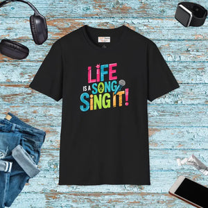 T-shirt - Unisex Softstyle for Music Lovers - Dipaliz Xs / Black