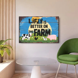 Vintage Metal Art Sign - Rustic Farmhouse Vibes Decor - Dipaliz - Novelty Signs