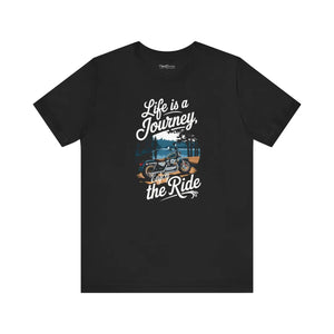 Life’s Journey Unisex Jersey Motorcycle Cotton Tee - Dipaliz - T-shirts