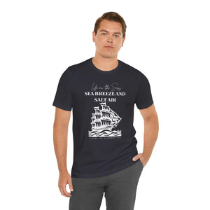 Soft Cotton Sailboat Life Tee - Sea Breeze Design - Dipaliz - T-shirts